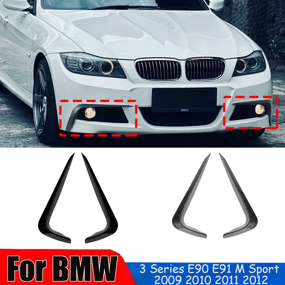 Front stoßstange Spoiler für BMW 3er E90 E91 M Sport Nebels chein werfer Grill abdeckung Luft messer