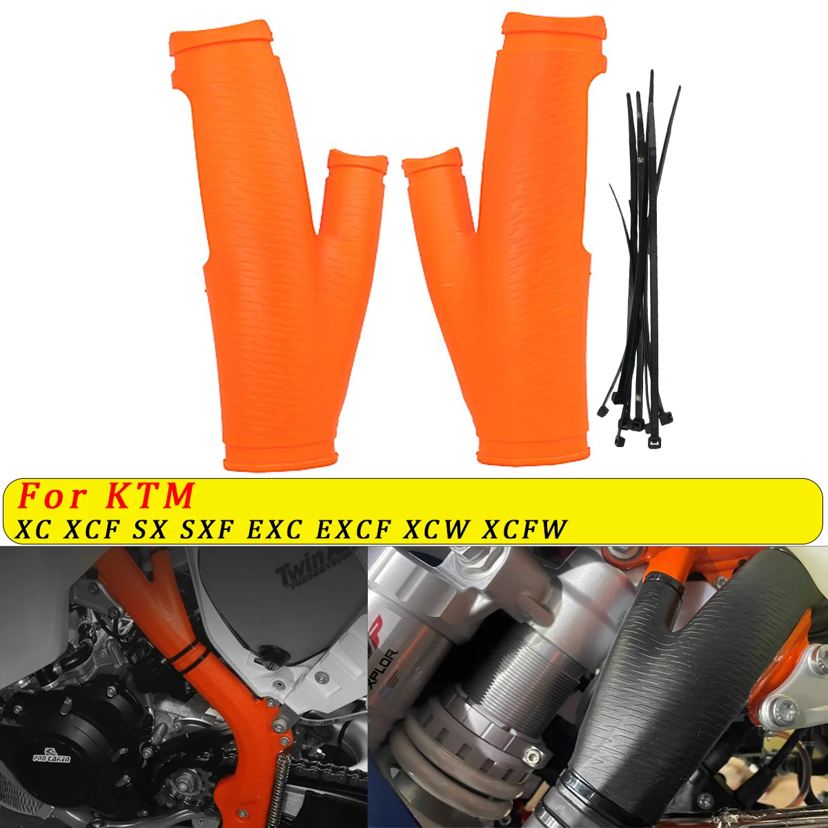 

For KTM SX SX-F XC XCF EXC EXCF XC-W XCF-W 125-500 Enduro Dirt Pit Bike 2019-2023 Motorcycle Frame Cover Guards extend Protector