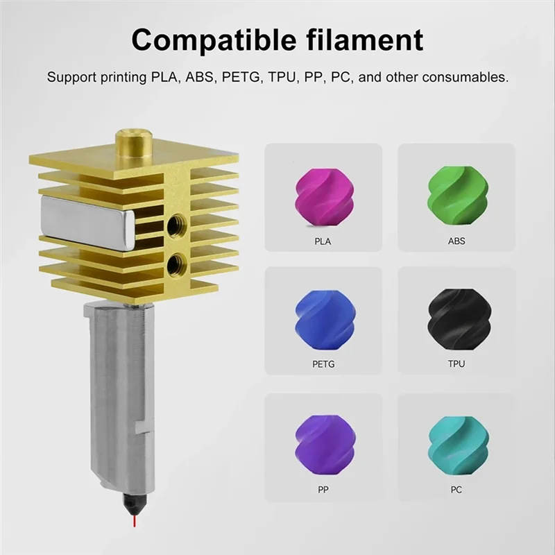 

Прецизионный комплект для Bambu Lab A1/A1 Mini, обновленный комплект Hotend, высокая термостойкость, поддержка быстрой печати, сопло 0,4 мм