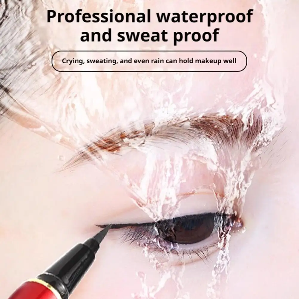 Klassisches chinesisches Design, Eyeliner im nationalen Stil, langlebig, verschmiert nicht, professioneller, wasserfester, schweißfester, schwarzbrauner Eyeliner-Stift