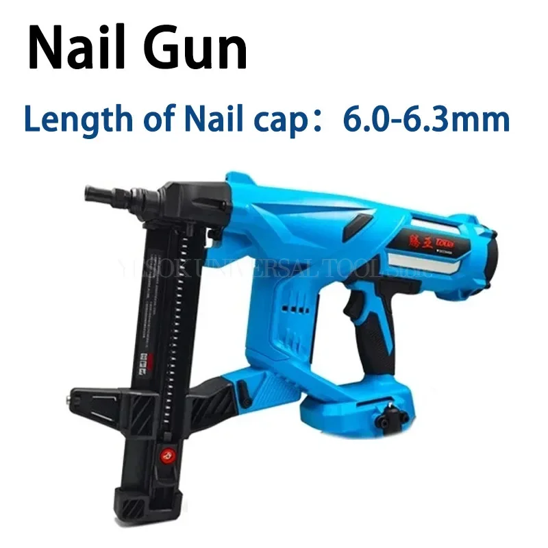 

DCCN40 Electric Steel Nail Gun Woodworking Nail Gun Steel Nail Gun Rechargeable Door and Window Nailer 20V/4Ah 100J De Hidrogel