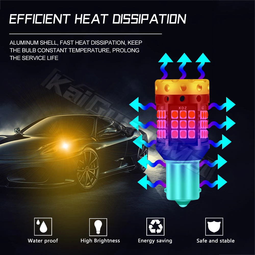 2pcs 1156 ba15s 1157 led TURN SIGNAL LAMP CANBUS LED LIGHT py21w led p21w/5w led turn Strobe bulbs 7440 t20 led reversing lights