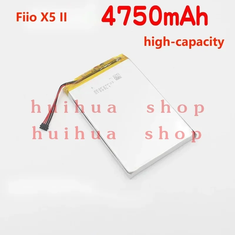 Replacement Battery for Fiio X5 II  FiiO x5 Second Generation  Player rechargeable Battery 3.7V 4750mAh zm