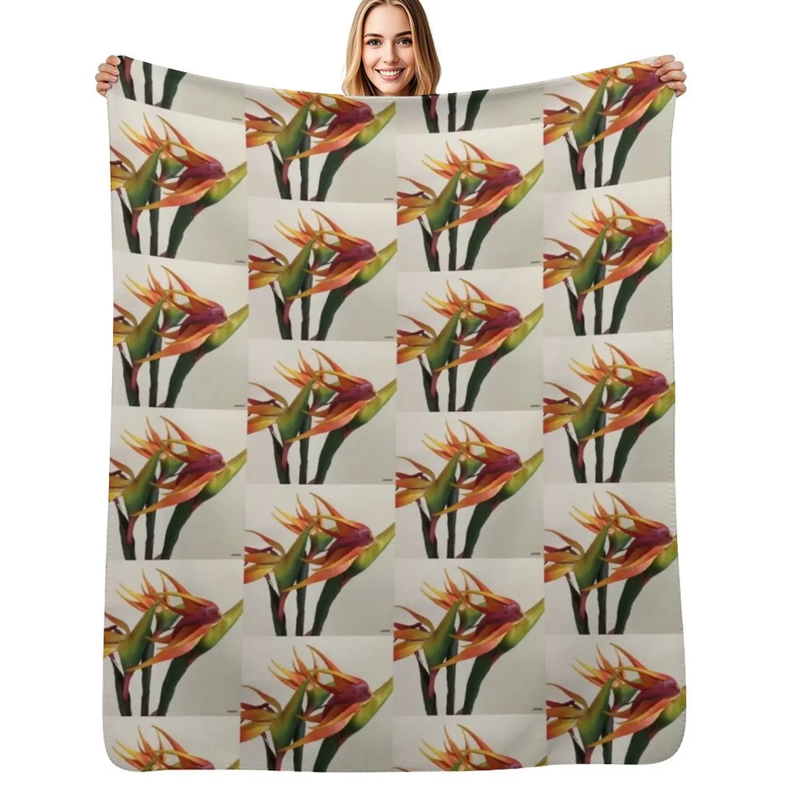 bird of paradise Throw Blanket Soft Breathable Blanket for Night Sleeping