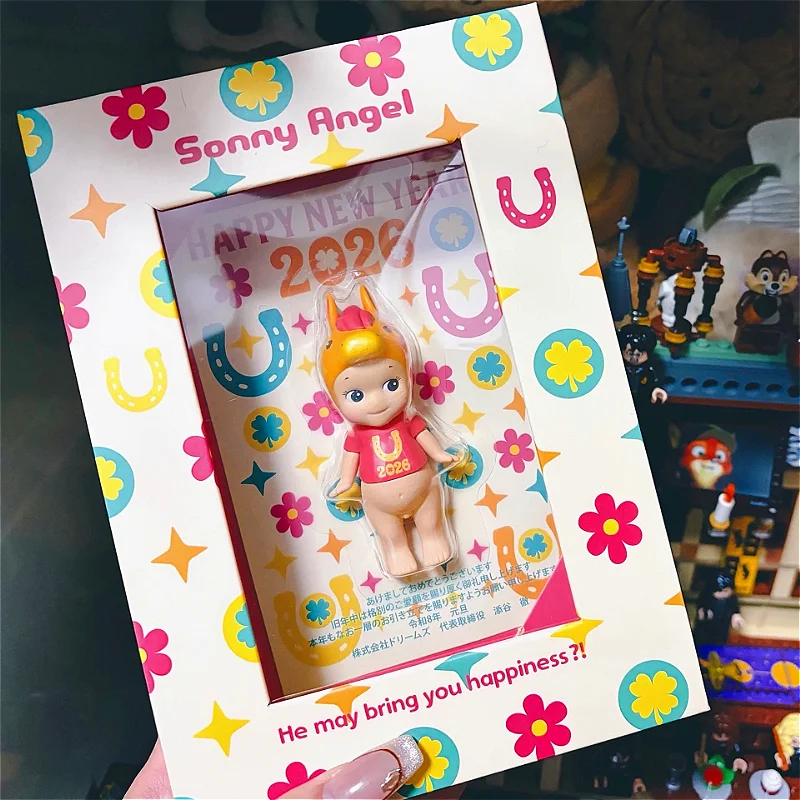 

Оригинальная карточка Sonny Angel 2026 «Год Лошади», милые фигурки каваи, абсолютно новые и нераспечатанные, подарки-сюрпризы на День рождения и День святого Валентина