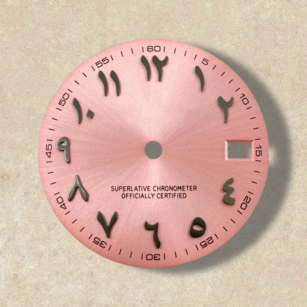 28.5mm S Logo Arab Dial Fit NH35/NH36 Japanese Automatic Movement High-Quality Sunray Dial Watch Modification Accessories