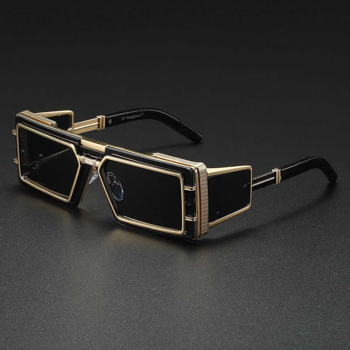 Platz Punk Sonnenbrille Männer Vintage Luxus Steampunk Sonnenbrille Frauen Mode Gläser Gafas De Sol Hombre Lunette De Soleil Homme