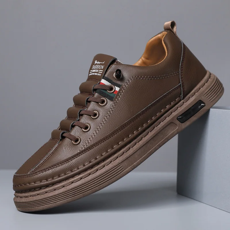 New model Top of the line Shock absorbing Anti slip Durable Lightweight Thick soled Breathable Mens casual shoes Highly crafted