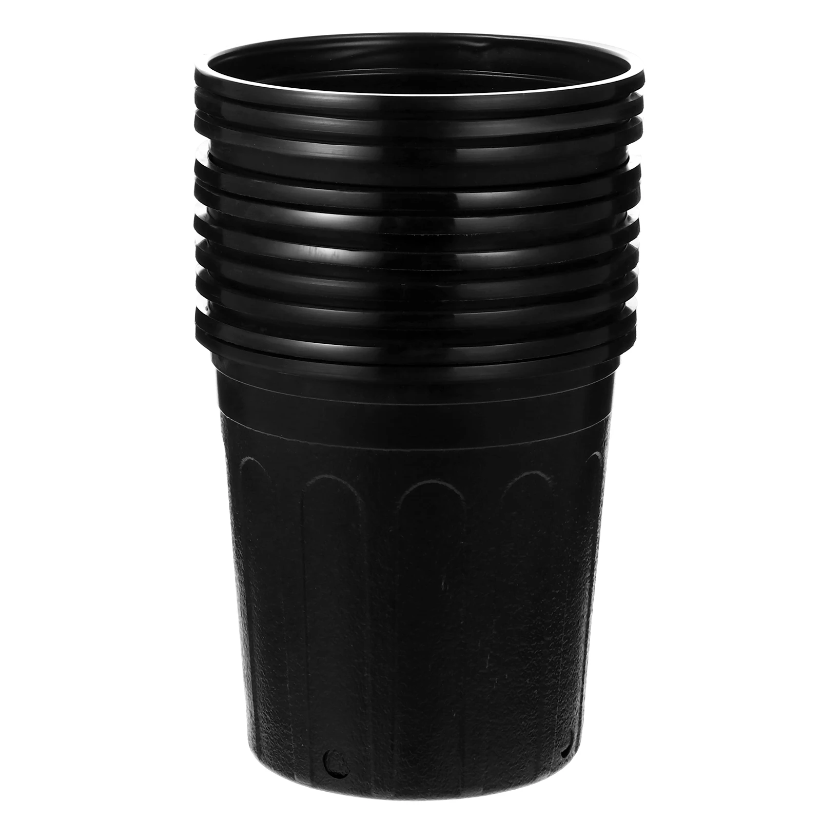 

10 Pcs Plastic Flower Pots Root Control Lightweight Durable Planters Balcony Garden pots Drainage Holes