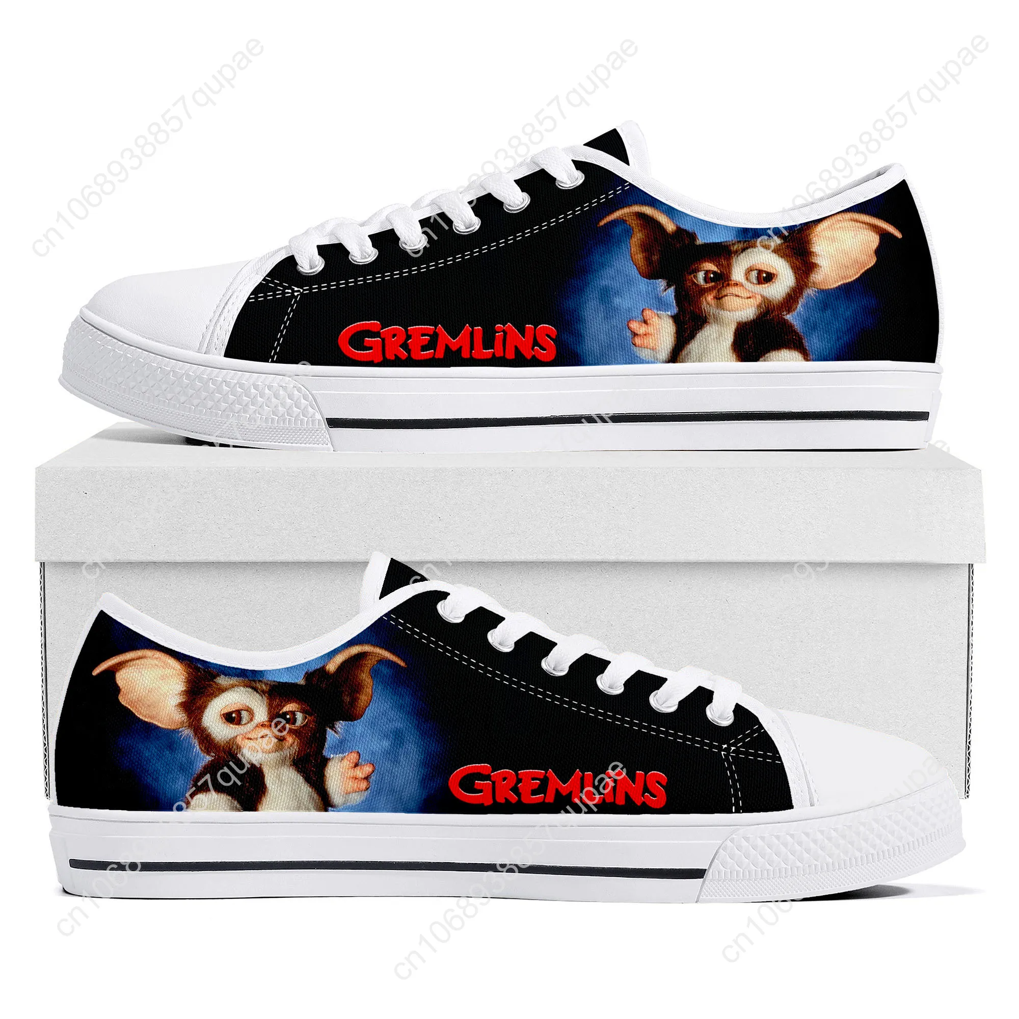 Gremlins การ์ตูนอะนิเมะ Low Top รองเท้าผ้าใบผู้ชายผู้หญิงวัยรุ่นผ้าใบรองเท้าผ้าใบคุณภาพสูง Casual Custom Made รองเท้าปรับแต่ง DIY รองเท้า