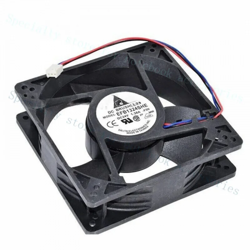 

A+ Well Tested EFB1324SHE 4C58 DC 24V 1.38A 3-wire 127x127x38mm Server Cooler Fan