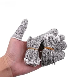 DIY 작업용 손가락 침대, 엄지 보호대, 절단 방지 손가락 끝, 손가락 슬리브, 유연하고 강한 보호 손가락 침대, 10 개