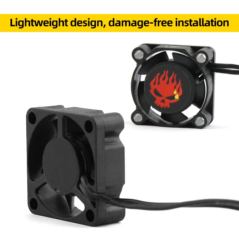 RC Car High Speed Cooling Fan Heat Sink 25/30/35/40/45/50mm Rapid Cooling Heat Dissipation Fan For 1/10 RC Car ESC Motor Parts