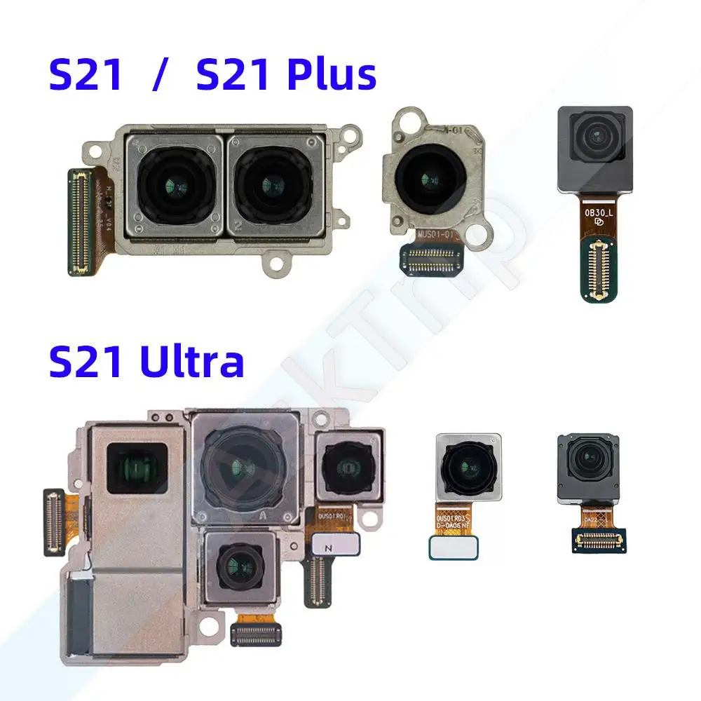 Aiinant Front Camera Flex For Samsung Galaxy S21 Plus Ultra G991U G996U G998U G980U Main Rear Back Camera Flex Cable