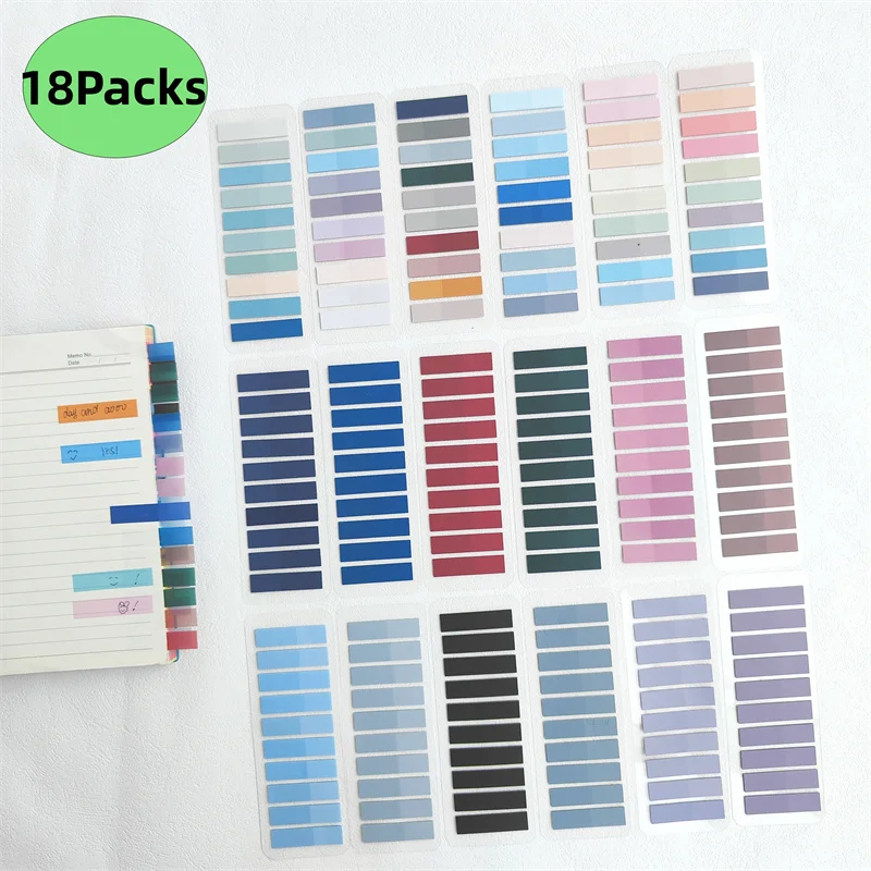 

KindFuny 3600 Sheets Transparent Sticky Notes Self-Adhesive Annotation Books Bookmarks Memo Pad Index Tabs Stationery