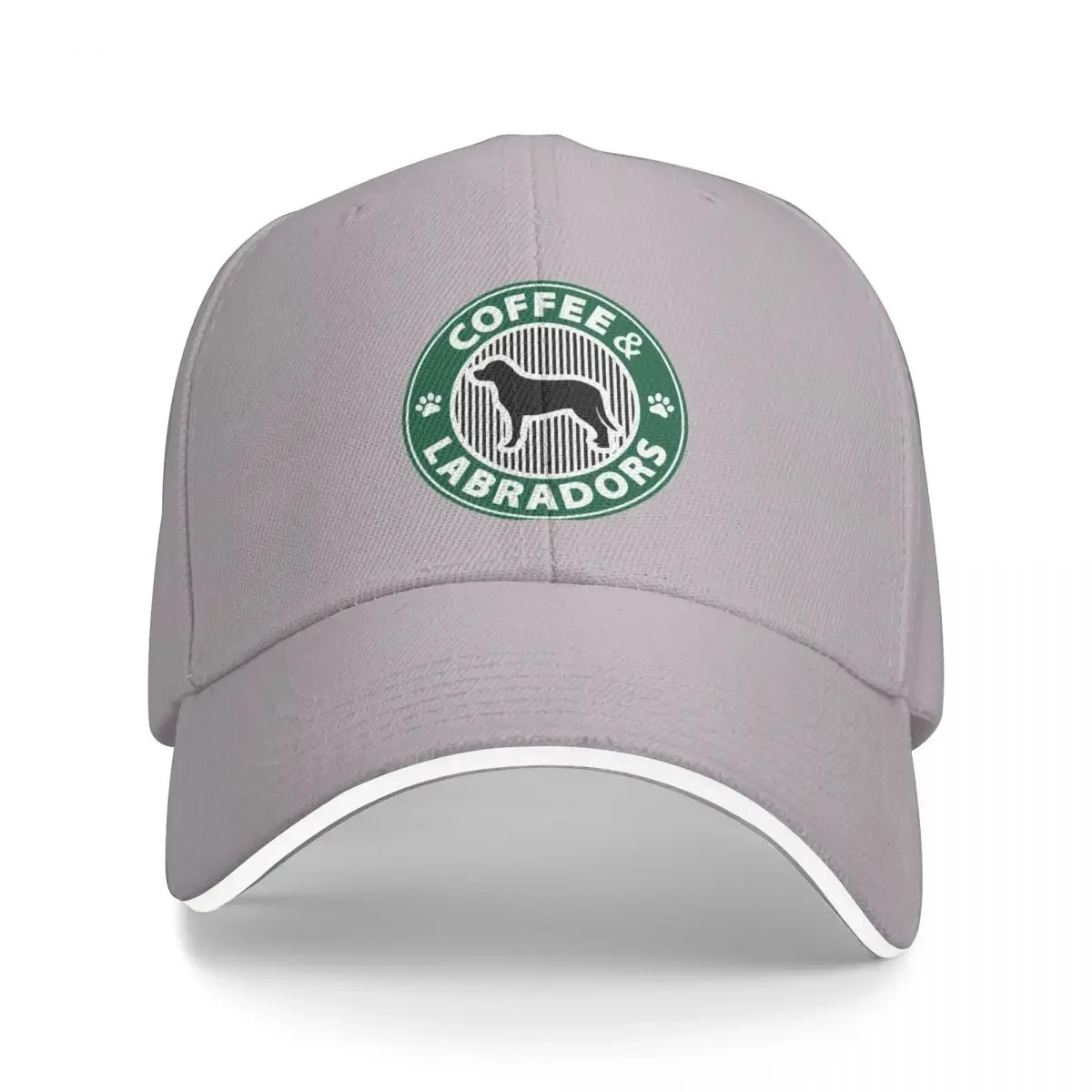 Coffee and Labradors - Dog lovers - Dog mom - Dog dad Cap Baseball Cap Christmas hats women's beach visor Men's