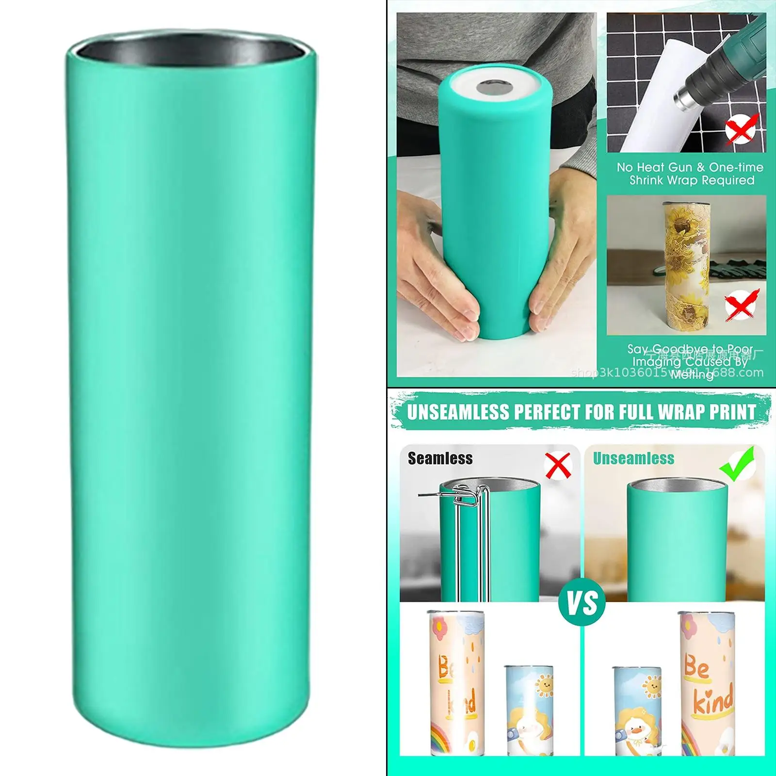 Wrap for Sublimation Reusable Tumblers Wraps for 20 Sublimation in Convection Oven Press Machine with Heat Resistant Gloves