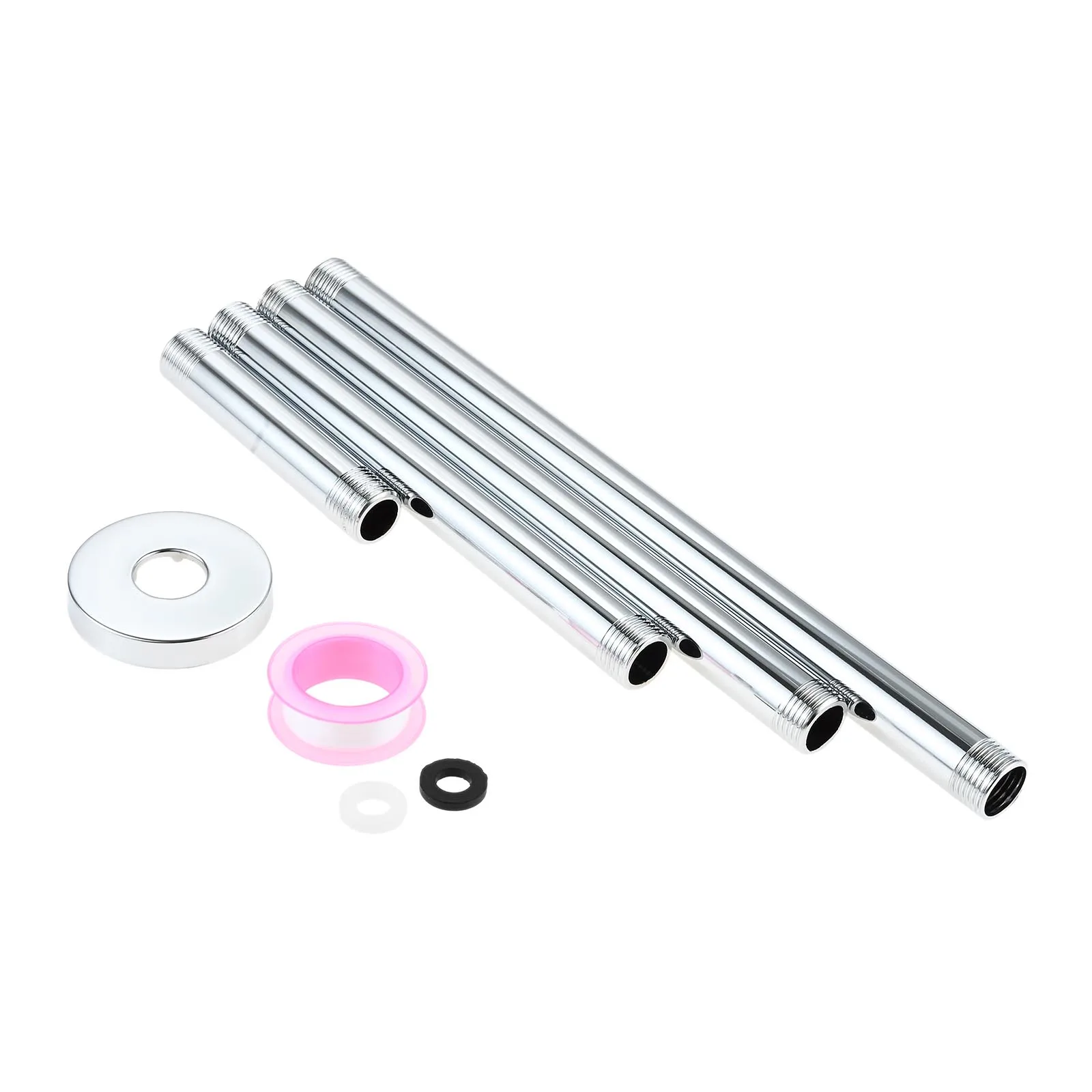 

1 Pc Shower Arm Polished Chrome 4/8/10/12 Inch Replacement Ceiling Mounted Shower Head Extender Arm for Rainfall Showerhead