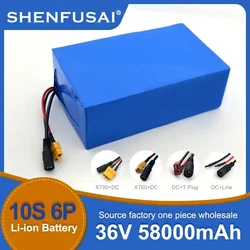 10S6P lithium-ion battery pack, 36V, 186505800mAh Suitable for bicycles, wheelchairs, outdoor motorcycles,High power