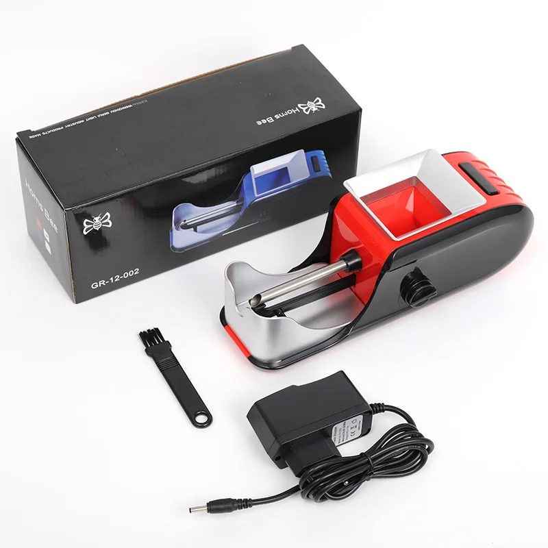 Electric 8.0MM Rolling Machine Automatic Loader Portable Filling Tobacco Smoking 80MM Injector King Size US EU Plug Red Blue