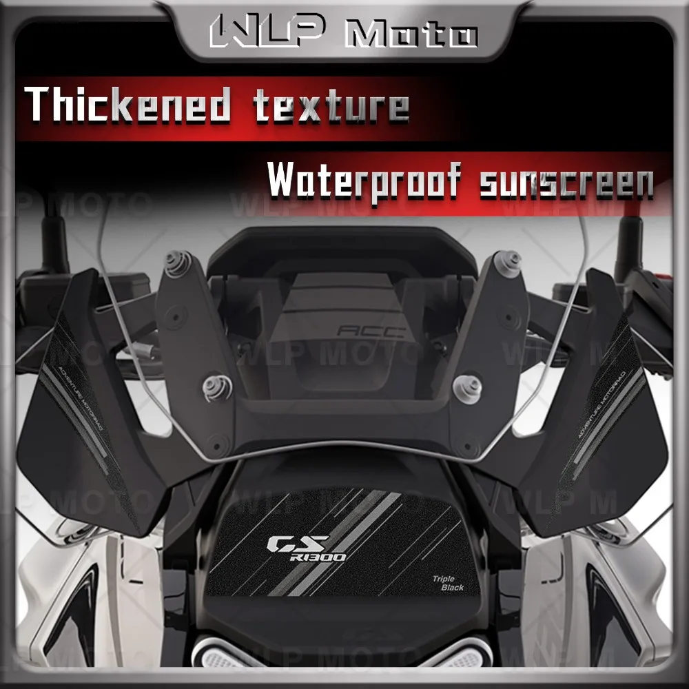 Para r 1300 gs r 1300 r 1300gs 3m acessórios da motocicleta adesivo dianteiro pára-brisa radar proteção decalque anti-risco à prova dwaterproof água