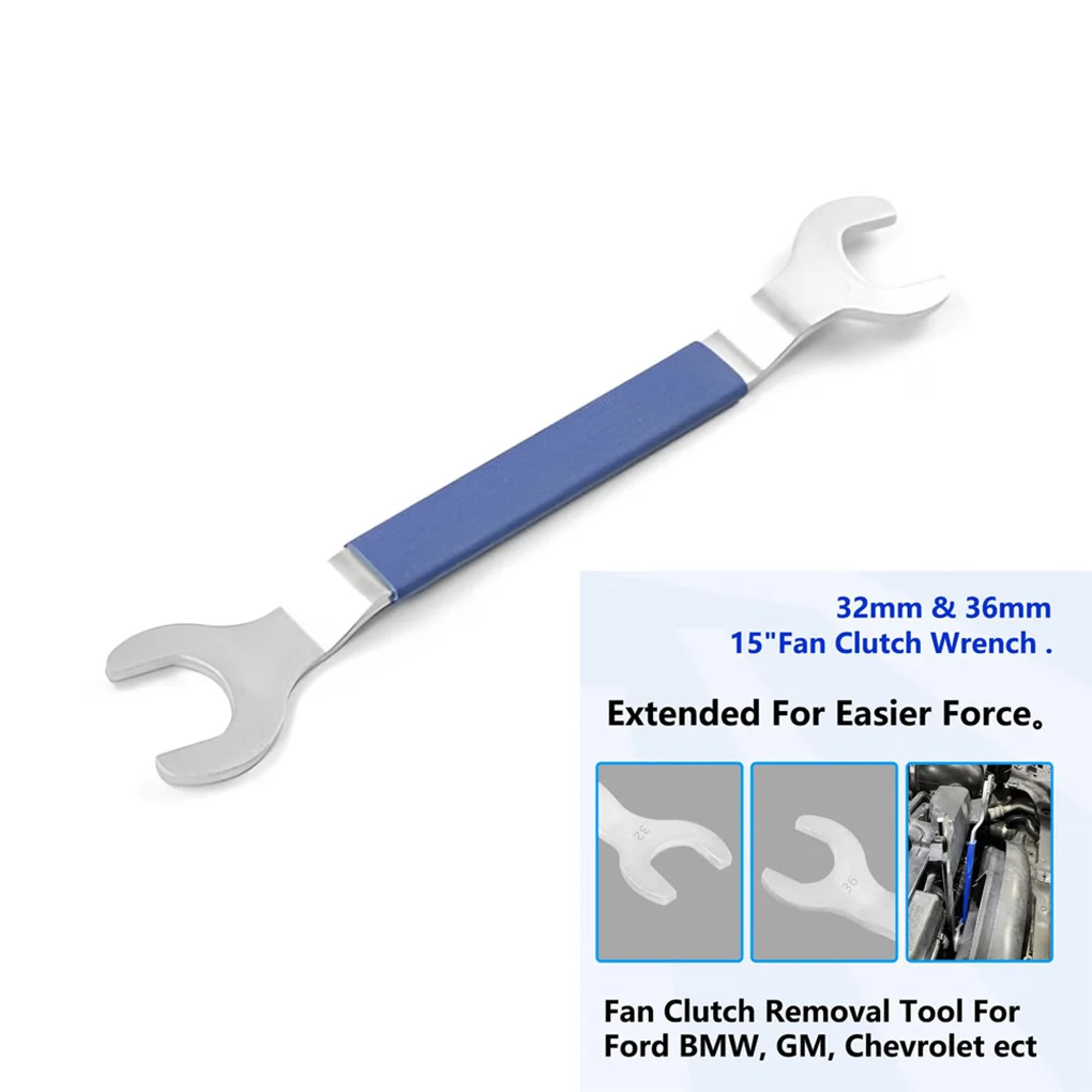 2 Pack Fan Clutch Nut Wrench and Clutch Bracket Removal Tool Kit 32mm 36mm Fan Clutch Wrench Replacement for BMW Benz view 2