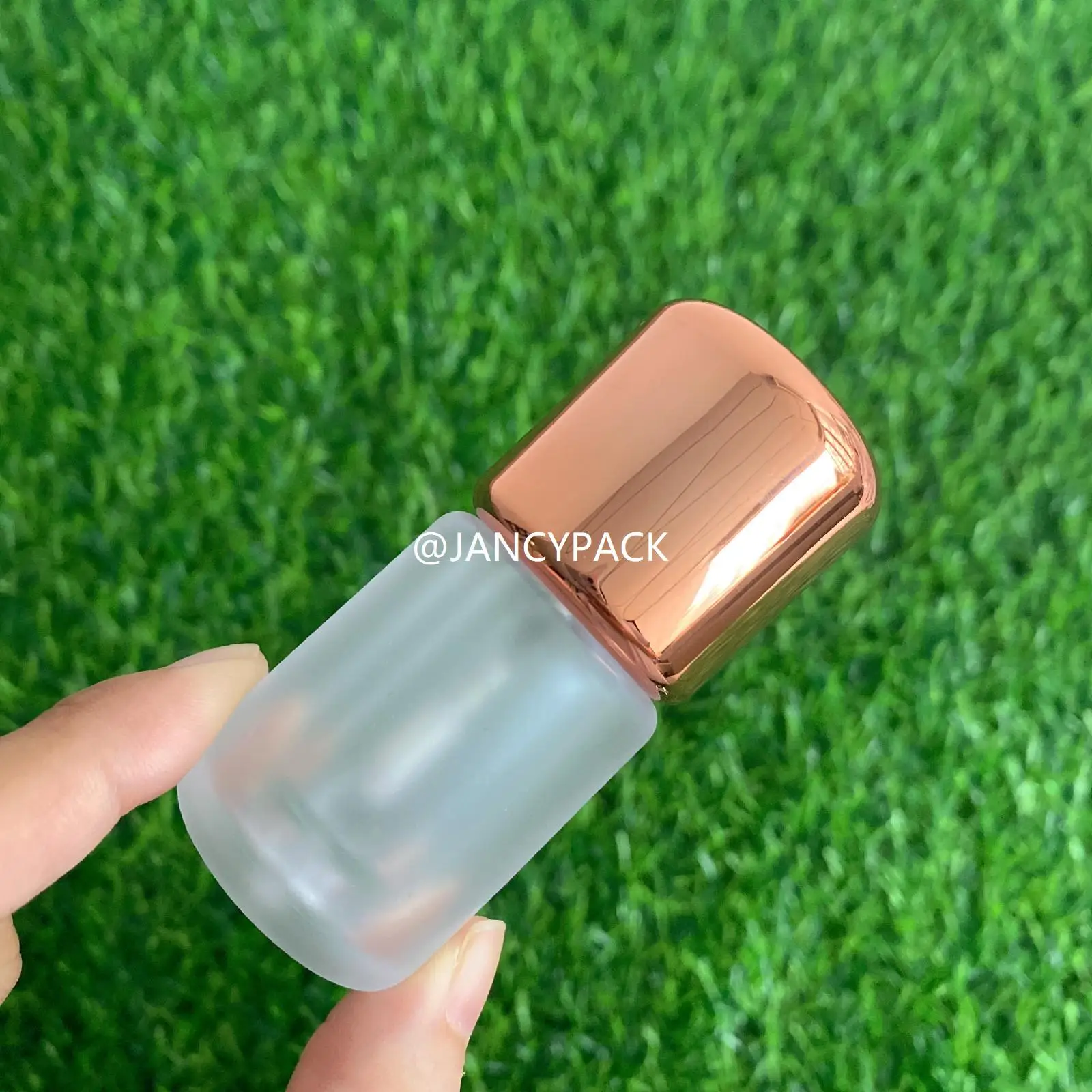 10 Uds. Mini botellas vacías de brillo de labios coloridas de oro rosa únicas, etiqueta privada personalizada, tubos de brillo de labios para niños lindos de 3ml con varita