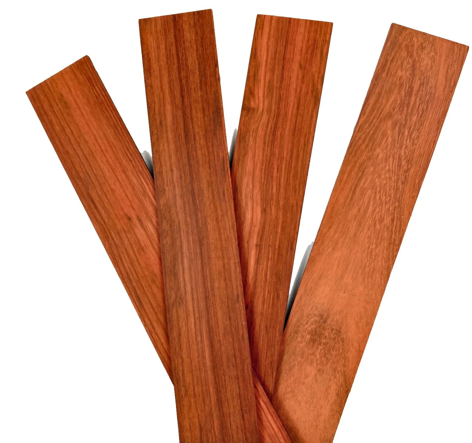 5PCS/lot  L:300x50mm Thickness:3mm/5mm African Red Rosewood Solid Thin Wood Chips Board Sheets