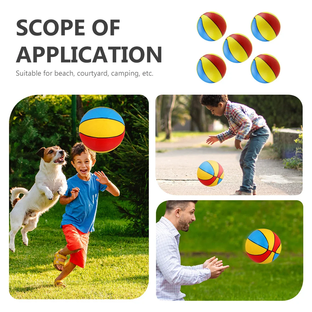 Petites ballons de plage gonflables en PVC, 5 pièces, doux, durables, épais, pour piscine, fête amusante, jouets de plage pour enfants, fournitures de jouets