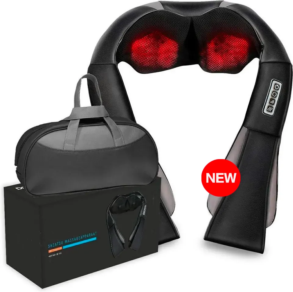 

Electric 4d Frozen Shiatsu Ems Typing Massage Back Neck & Shoulder Massager Shoulder Belt Tools with Heat