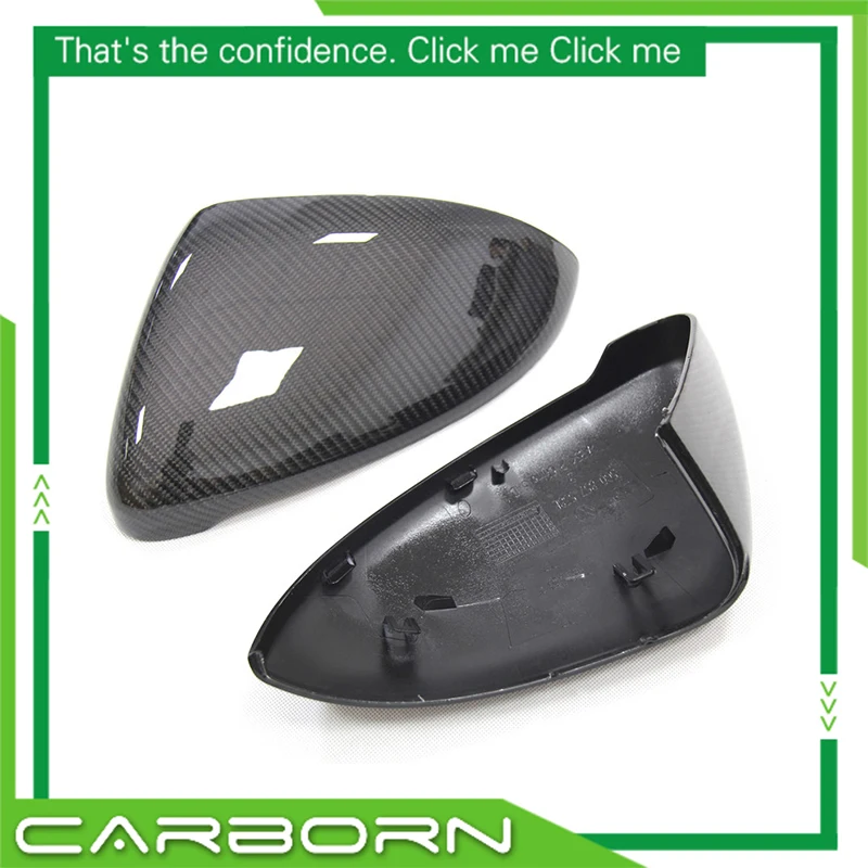 

2014-2020 For Volkswagen VW Golf 7 MK7 Lamando Touran-L Sportsvan Forged/Wet Carbon Fiber Mirror Cover Gloss Black Replace Style