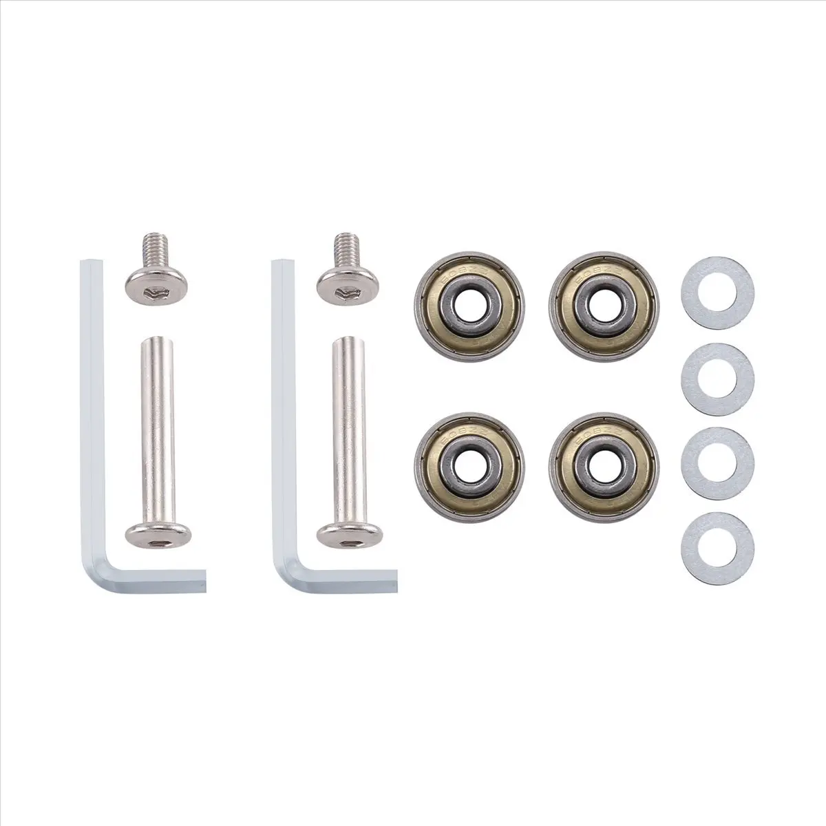 A77K 48Mm X18Mm 1 Pair Luggage Suitcase Replacement Wheels Axles Deluxe Repair Luggage Replacement Wheels Black