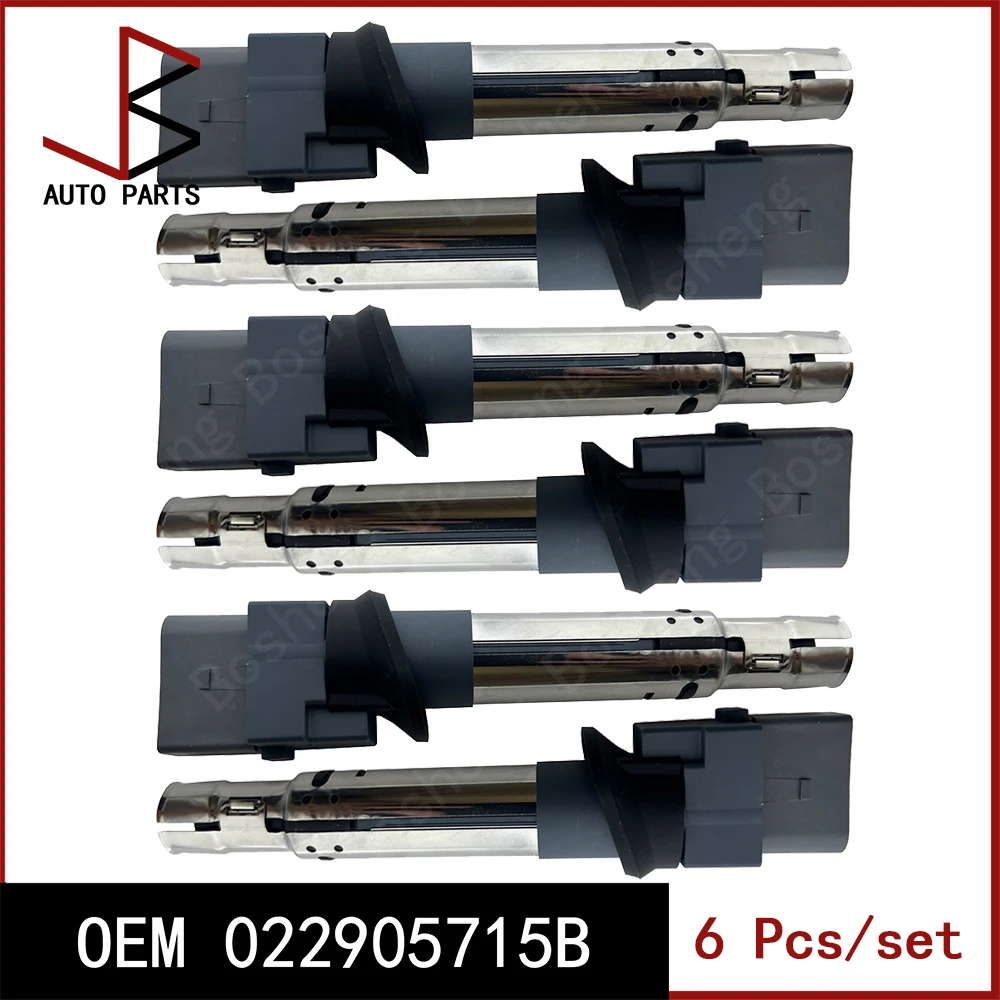 6 Pieces/set New Made in China Ignition Coil for VW Multivan T5 (7HM, 7HN, 7HF, 7EF, 7EM, 7EN) OEM 022905715B 022905100E 133847