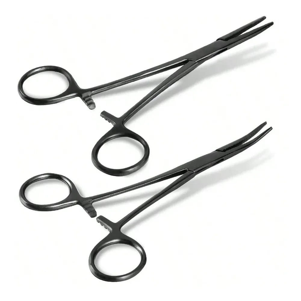 

Curved And Straight Hemostat Forceps Piercing Pliers Forceps, Stainless Steel Straight And Curved Pliers, Fishing TweezerColorf