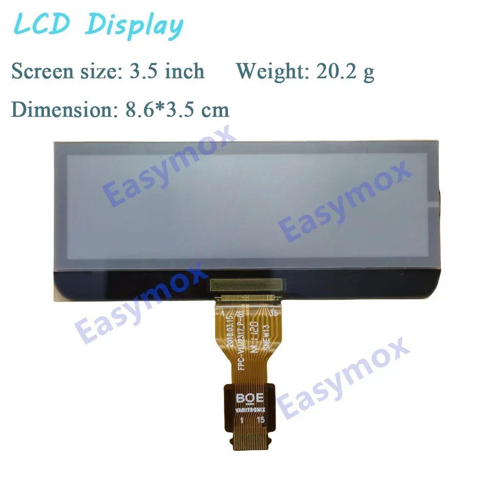 FPC-VLU2317_P-01 3.5 Inch TFT LCD Display for Motorcycle Dashboard Instrument Cluster Speedometer Screen Repair