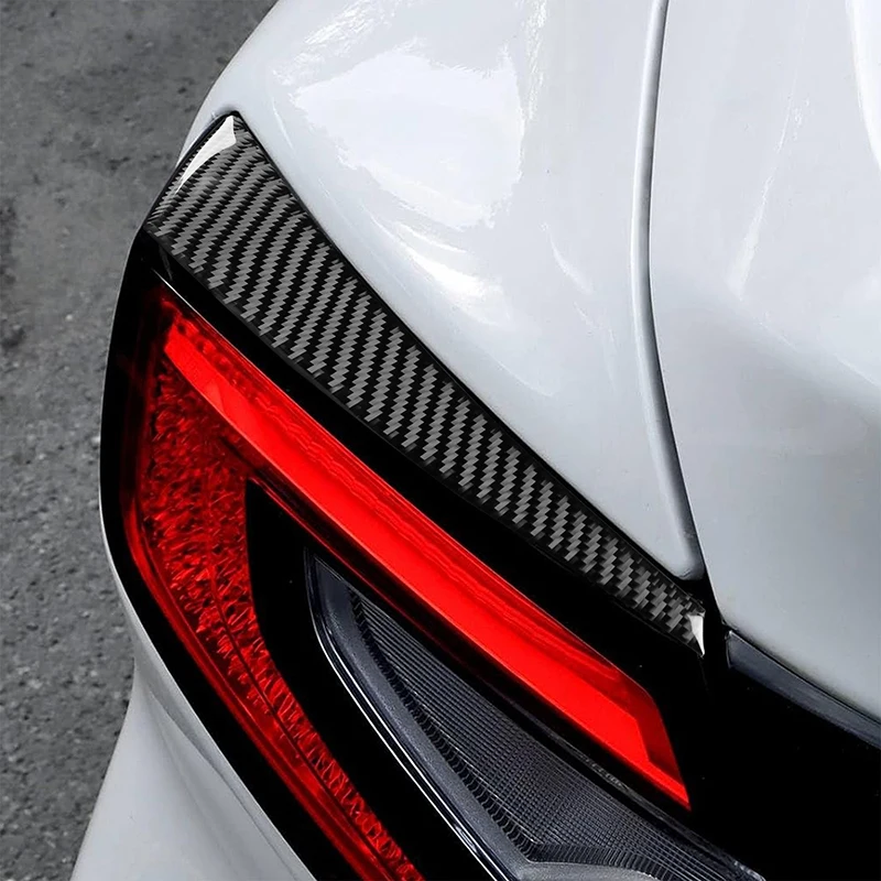 For Subaru WRX STi 2022 2023 2024 2025 2026 Red Black Carbon Fiber Taillight Tail Light Lamp Upper Panel Cover Trim Car Styling