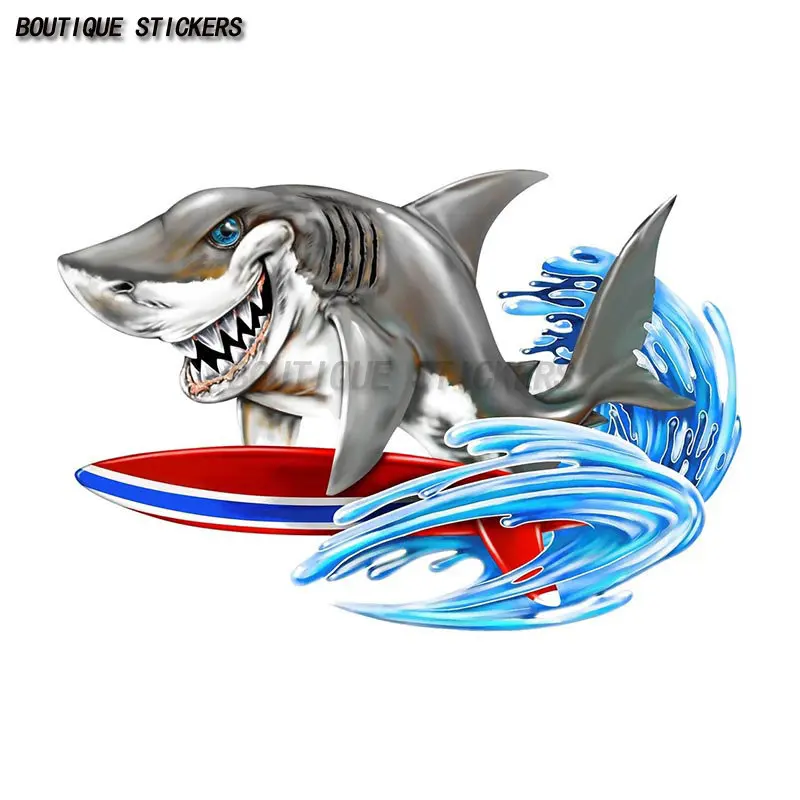 High quality car sticker Sea fish surfing sticker Waterproof PVC sticker Car fishing boat kayak toolbox Ocean killer sticker