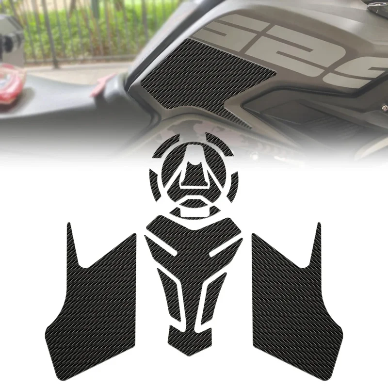 For Colove 500X 400X Motorcycle Non-Slip Side Fuel Tank Stickers Waterproof 3D Sticker