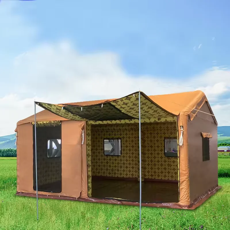 

Hot! Inflatable Inflated Camping Tent Inflatable 8 Person Middle East Arabian Luxury Tent Outdoor Camping Disaster Relief Tents