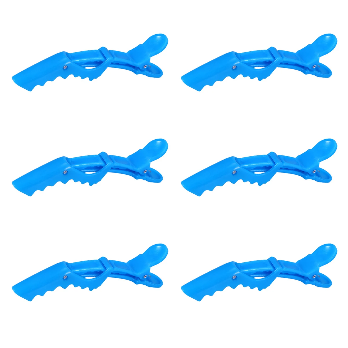 

6 шт., заколки для волос из кожи аллигатора, профессиональные салонные зажимы, прочные секционные заколки для волос для женщин, укладка волос, мытье лица