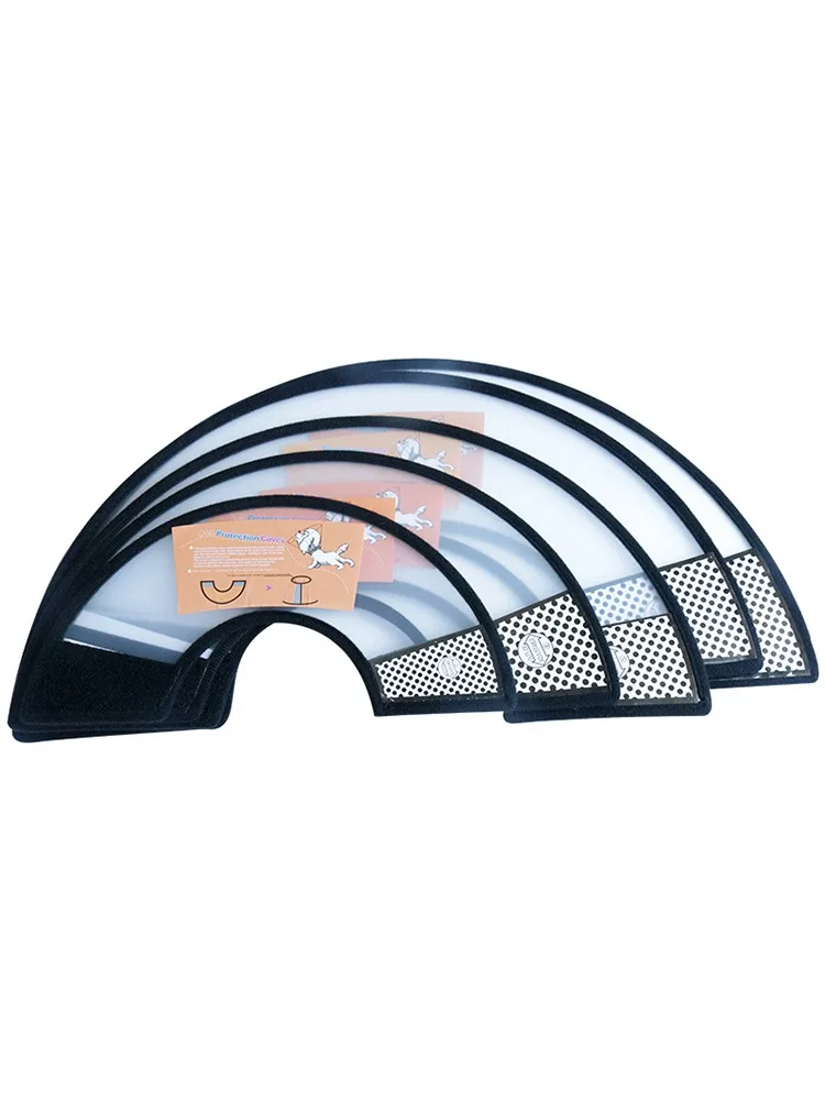Collier de récupération pour animaux de compagnie, cône élisabéthain doux et Transparent pour chiens et chats après chirurgie, Protection des plaies, tailles XS à XL, 1 pièce