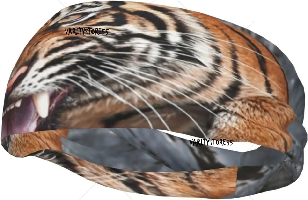 

Funny Tiger Headband Stylish Yoga Exercise Hairbands Breathable Sweatbands Workout Running Hair Accessories