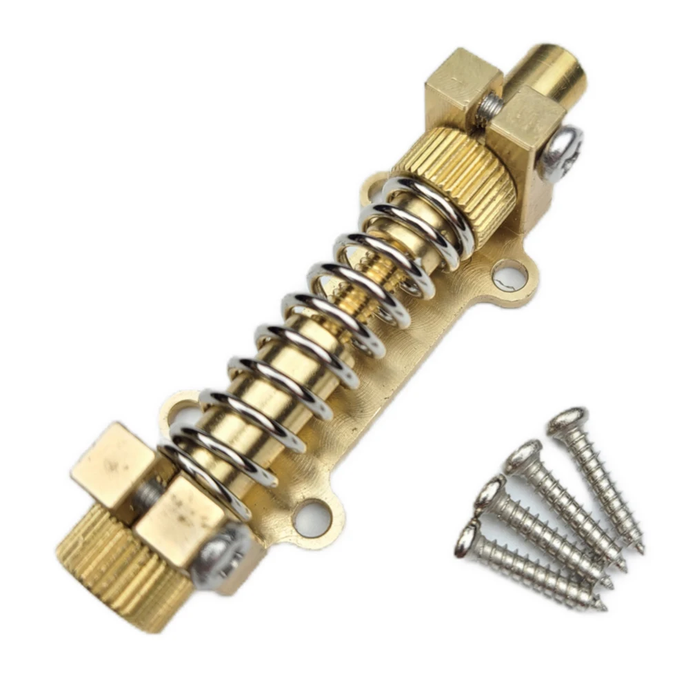 Kaynes Brass Guitar Tremolo Arming Adjuster Tremsetter Set Guitar Bridge Stopper Tremolo Stabilizer Stopper Kit