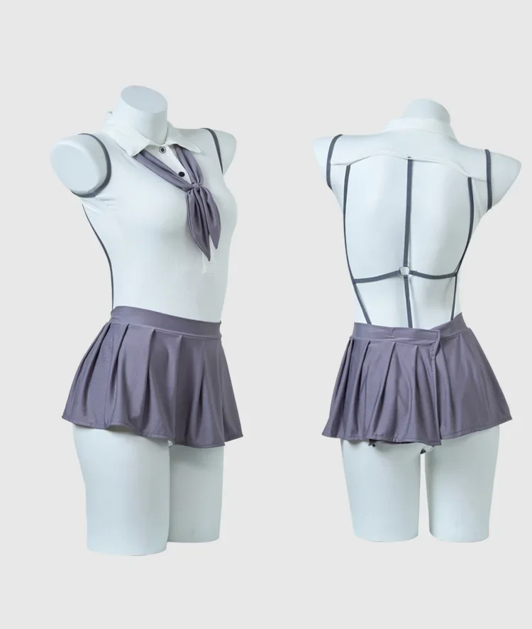 Sexy Ultrakorte Taille-Onthullende Verleidelijke Studentenuniform Porno Dameskostuums Kleding Xxx Lingerie Nieuwe Items Jurken Seks