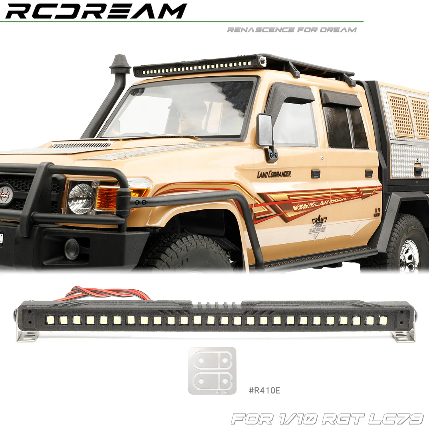 RCDream 1/8 Roof-Mounted Spotlight 26PCS-LED for 1/8 1/10 RC Car
