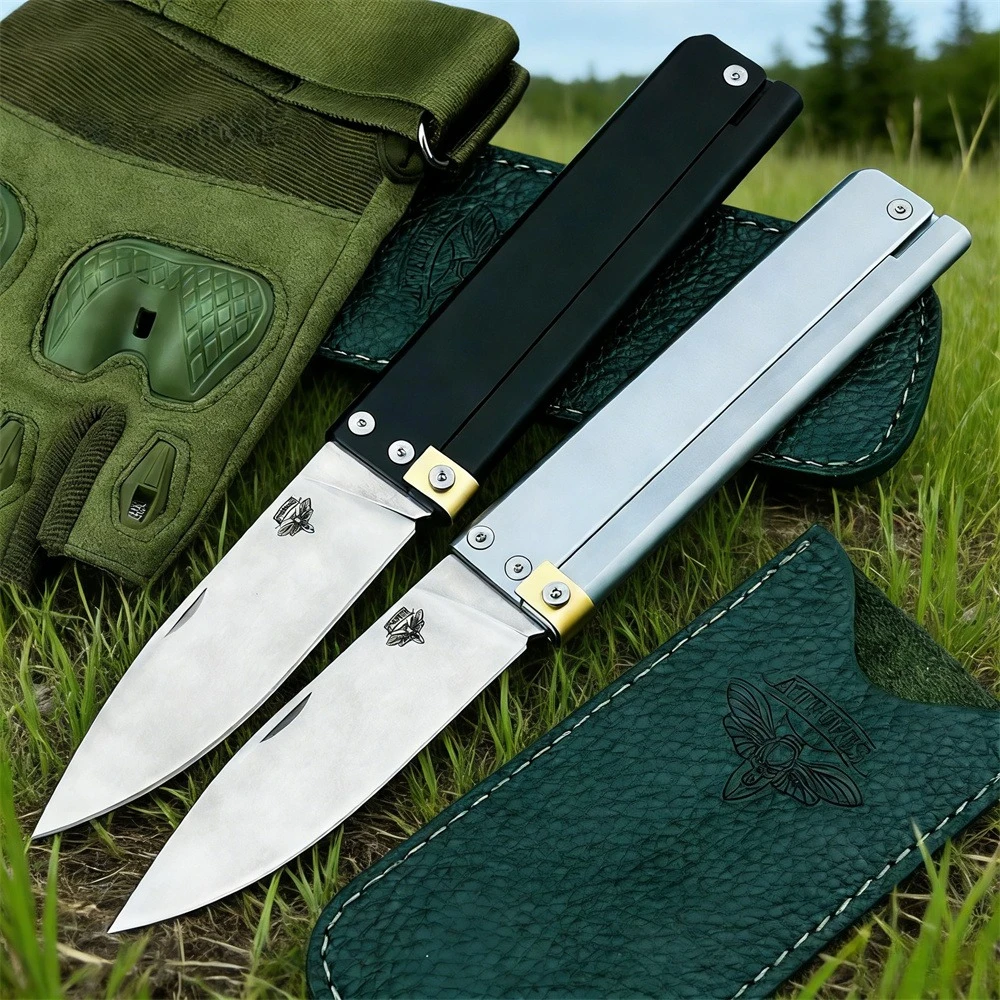 

Складной нож ATROPOS для кемпинга - нож с лезвием из стали D2 и алюминиевой рукоятью, тактический инструмент для самообороны и охоты на открытом воздухе