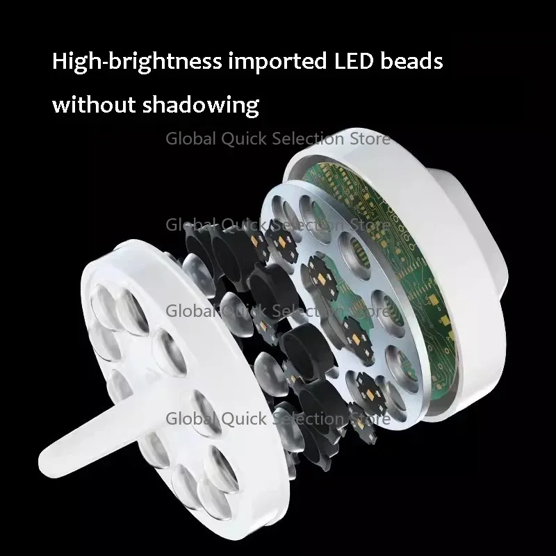 Movable Medic-al Examination Shadowless Cold Light 30W Dent-al Light Lamp Led Operation Surgical Light for D-ental Chair