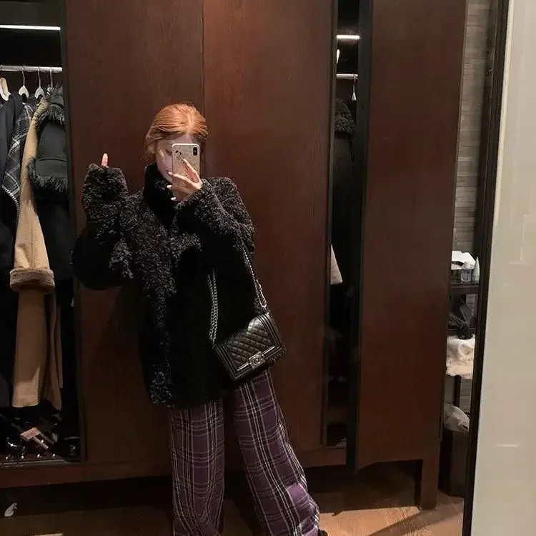 أزياء المرأة الترفيه تنوعا الخريف والشتاء السيدات الجديدة مزاجه مطابقة تقليد معطف فرو الثعلب #1