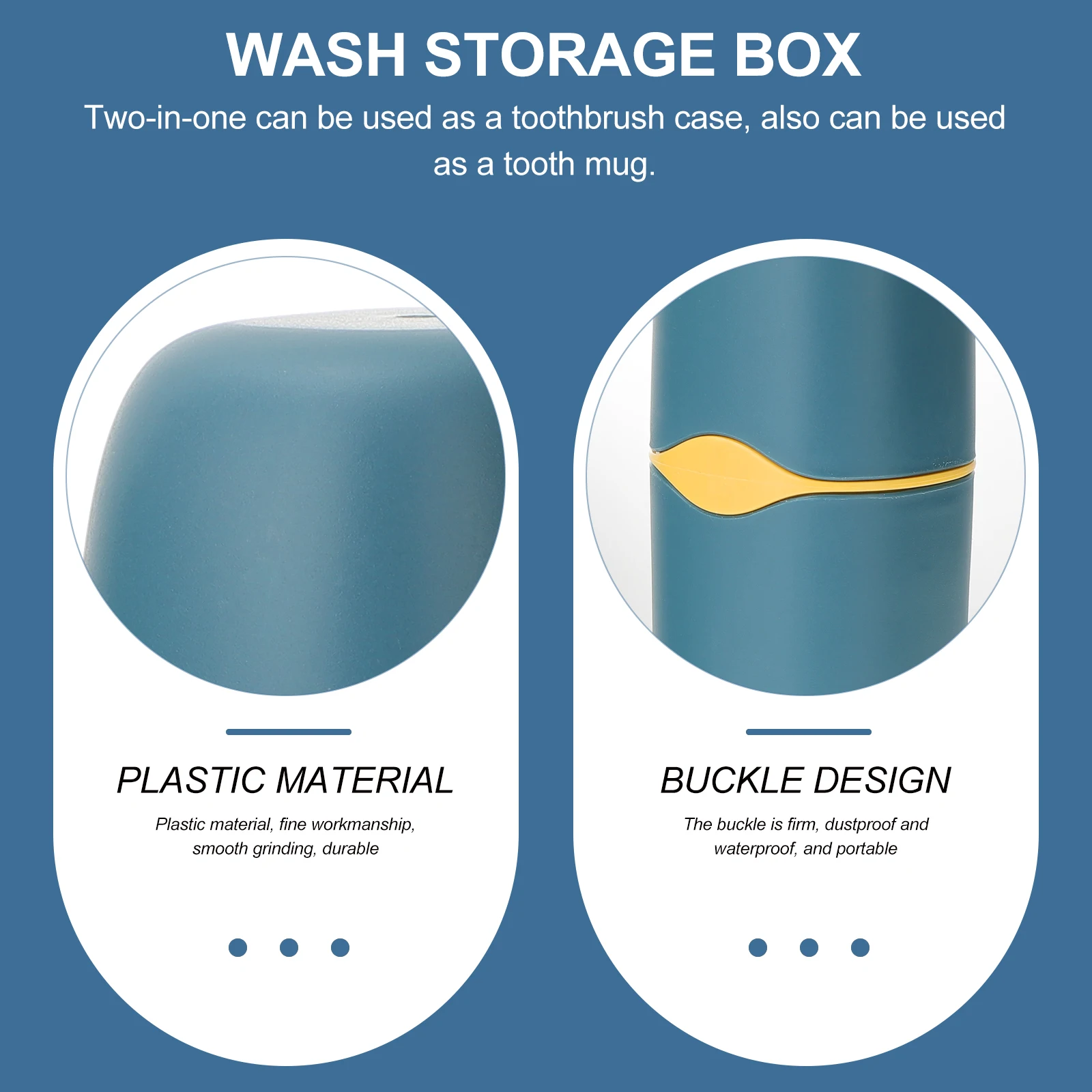 

2 Pcs Toothpaste Toothbrush Storage Box Case Outdoor Holder Wash Cup Automatic Travel