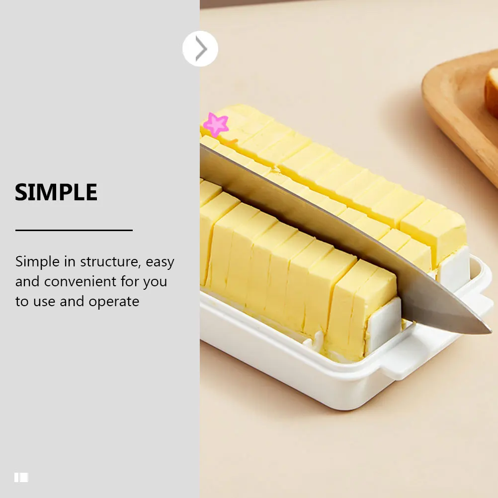 

Cutting Box Pp Material Thickened Butter Fresh Keeper Transparent Lid Odor Resistant Household Storage Tableware